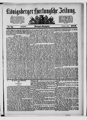 Königsberger Hartungsche Zeitung on Mar 2, 1886