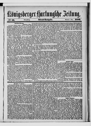 Königsberger Hartungsche Zeitung vom 03.03.1886