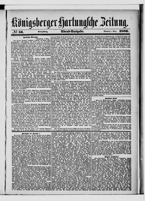 Königsberger Hartungsche Zeitung on Mar 3, 1886