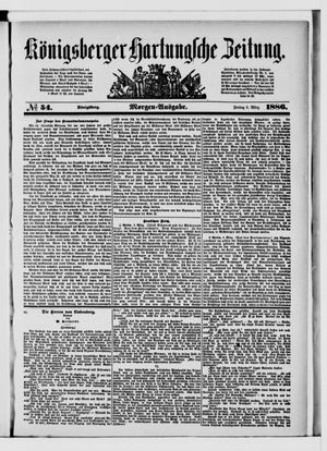 Königsberger Hartungsche Zeitung vom 05.03.1886