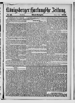 Königsberger Hartungsche Zeitung on Mar 8, 1886