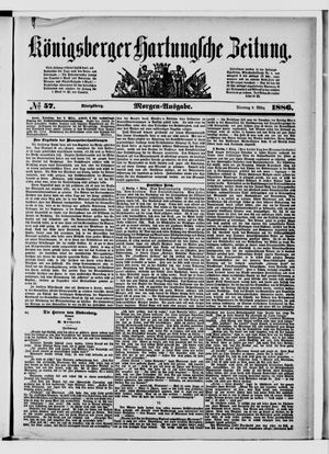 Königsberger Hartungsche Zeitung vom 09.03.1886