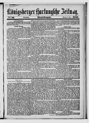 Königsberger Hartungsche Zeitung vom 10.03.1886