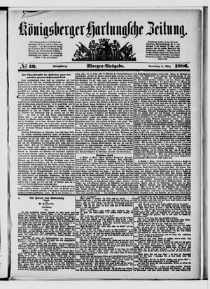 Königsberger Hartungsche Zeitung on Mar 11, 1886