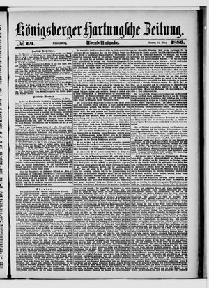 Königsberger Hartungsche Zeitung vom 22.03.1886