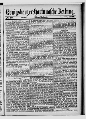 Königsberger Hartungsche Zeitung on Mar 23, 1886
