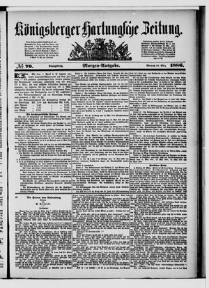 Königsberger Hartungsche Zeitung on Mar 24, 1886