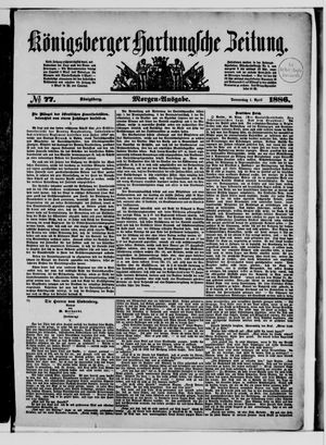 Königsberger Hartungsche Zeitung vom 01.04.1886