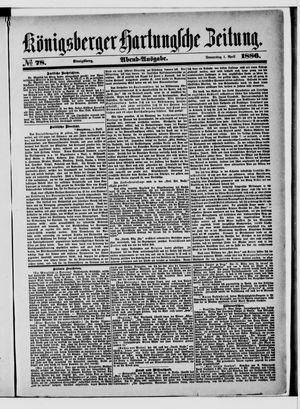Königsberger Hartungsche Zeitung vom 01.04.1886