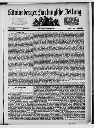 Königsberger Hartungsche Zeitung vom 09.04.1886