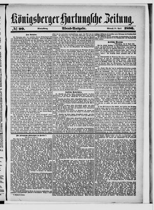 Königsberger Hartungsche Zeitung vom 28.04.1886