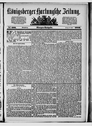 Königsberger Hartungsche Zeitung vom 30.04.1886