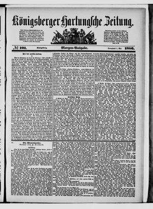 Königsberger Hartungsche Zeitung vom 01.05.1886