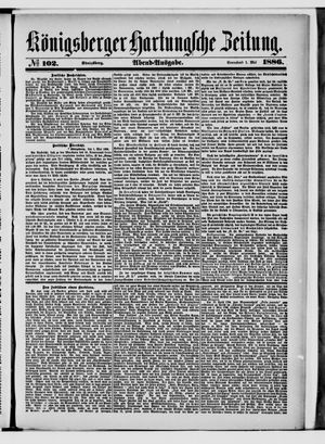 Königsberger Hartungsche Zeitung on May 1, 1886