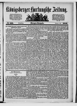 Königsberger Hartungsche Zeitung on May 4, 1886