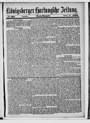 Königsberger Hartungsche Zeitung vom 05.05.1886
