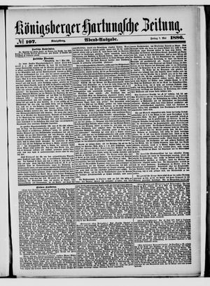 Königsberger Hartungsche Zeitung vom 07.05.1886