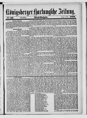 Königsberger Hartungsche Zeitung vom 14.05.1886