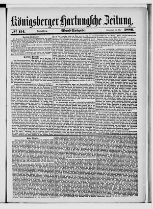 Königsberger Hartungsche Zeitung vom 15.05.1886