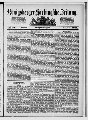 Königsberger Hartungsche Zeitung on May 16, 1886