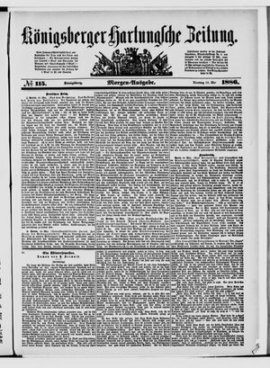 Königsberger Hartungsche Zeitung vom 18.05.1886
