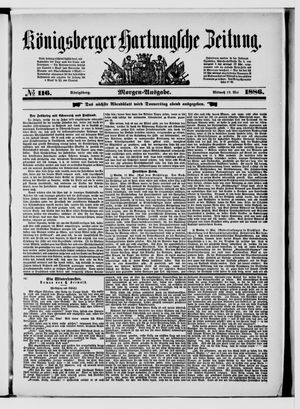 Königsberger Hartungsche Zeitung vom 19.05.1886