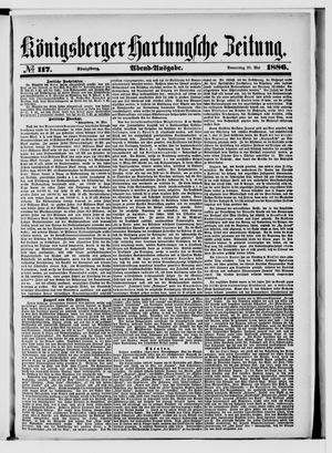 Königsberger Hartungsche Zeitung on May 20, 1886