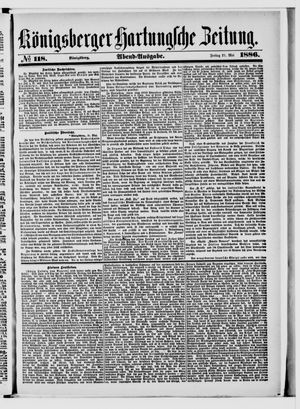 Königsberger Hartungsche Zeitung vom 21.05.1886