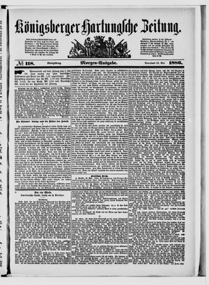 Königsberger Hartungsche Zeitung vom 22.05.1886