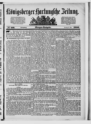 Königsberger Hartungsche Zeitung on May 23, 1886