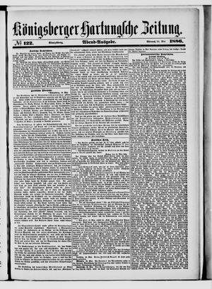 Königsberger Hartungsche Zeitung vom 26.05.1886