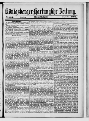 Königsberger Hartungsche Zeitung on May 28, 1886