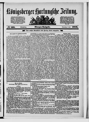 Königsberger Hartungsche Zeitung on Jun 3, 1886