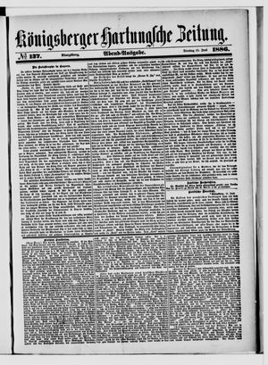 Königsberger Hartungsche Zeitung vom 15.06.1886