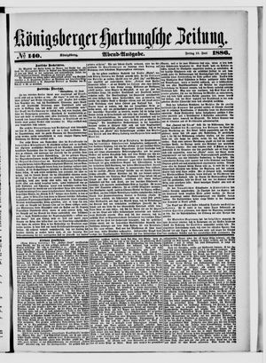Königsberger Hartungsche Zeitung vom 18.06.1886