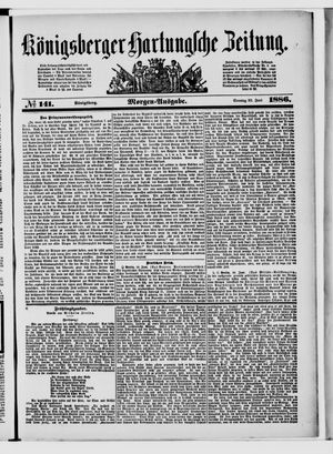 Königsberger Hartungsche Zeitung vom 20.06.1886