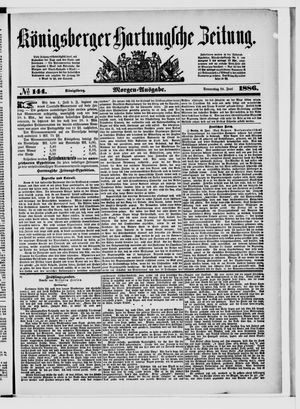 Königsberger Hartungsche Zeitung on Jun 24, 1886