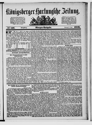 Königsberger Hartungsche Zeitung vom 27.06.1886
