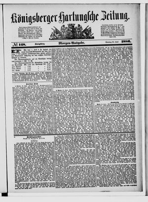Königsberger Hartungsche Zeitung on Jun 29, 1886