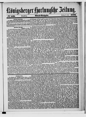 Königsberger Hartungsche Zeitung vom 29.06.1886