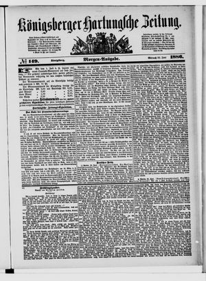 Königsberger Hartungsche Zeitung vom 30.06.1886