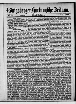 Königsberger Hartungsche Zeitung vom 01.07.1886