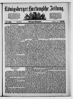 Königsberger Hartungsche Zeitung vom 07.07.1886