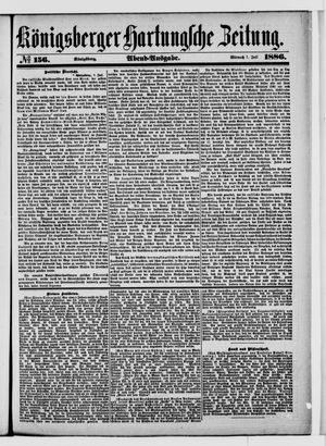 Königsberger Hartungsche Zeitung vom 07.07.1886