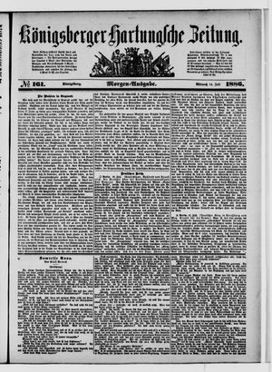Königsberger Hartungsche Zeitung on Jul 14, 1886