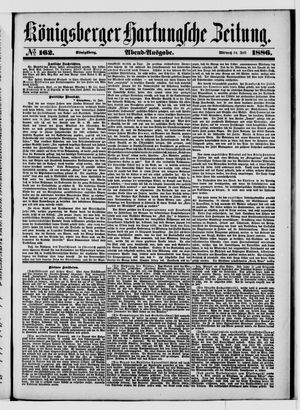 Königsberger Hartungsche Zeitung vom 14.07.1886