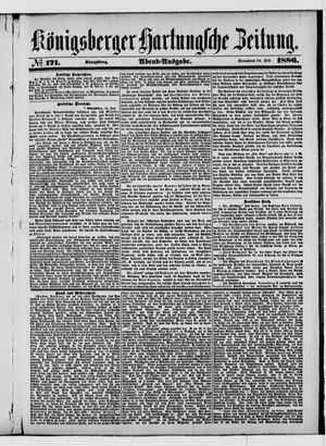 Königsberger Hartungsche Zeitung vom 24.07.1886