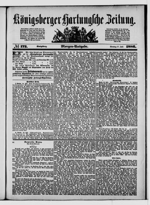 Königsberger Hartungsche Zeitung vom 27.07.1886