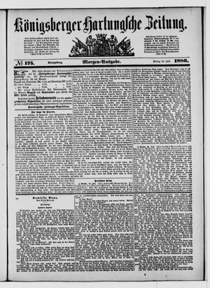 Königsberger Hartungsche Zeitung on Jul 30, 1886
