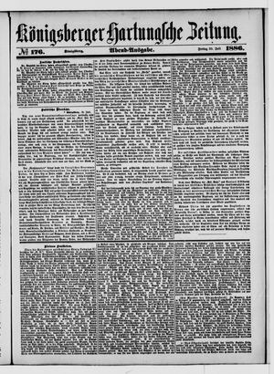 Königsberger Hartungsche Zeitung on Jul 30, 1886